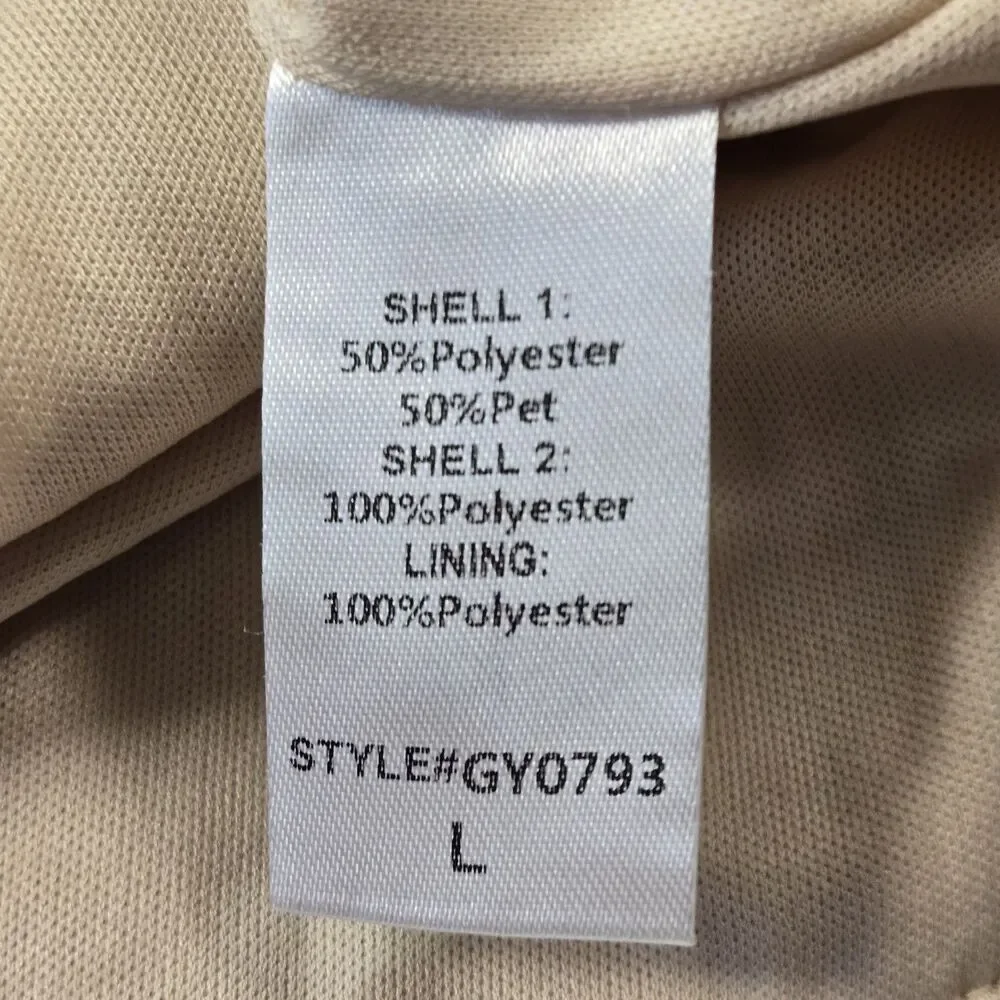 NWT  DO+BE Women Size L Lined Sequin Gold One Sleeve Gathered Side Mini Dress - Picture 6 of 10